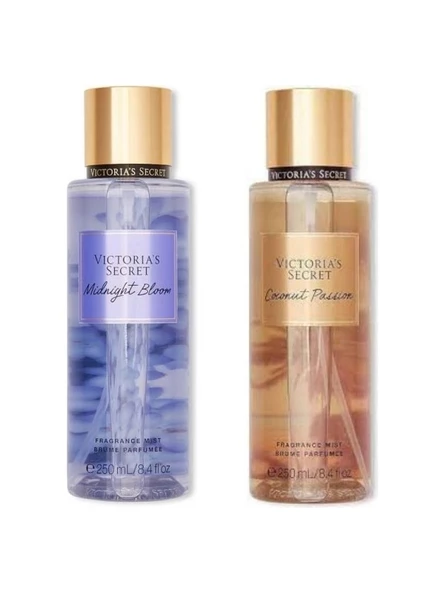 Victoria's Secret Midnight Bloom-Coconut Passion Vücut Spreyi Ikili Set ürün görseli 1
