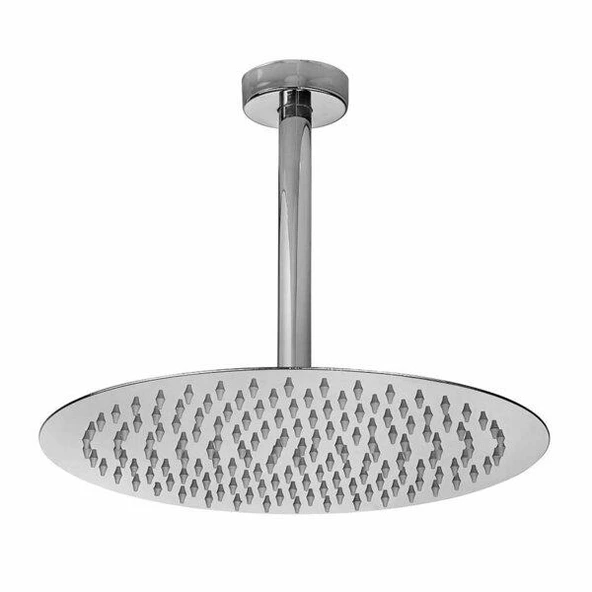Ar Ark İnce Yuvarlak Tepe Duş Başlığı Tavandan Borulu (Ø 300 mm) 102145057 ürün görseli 1
