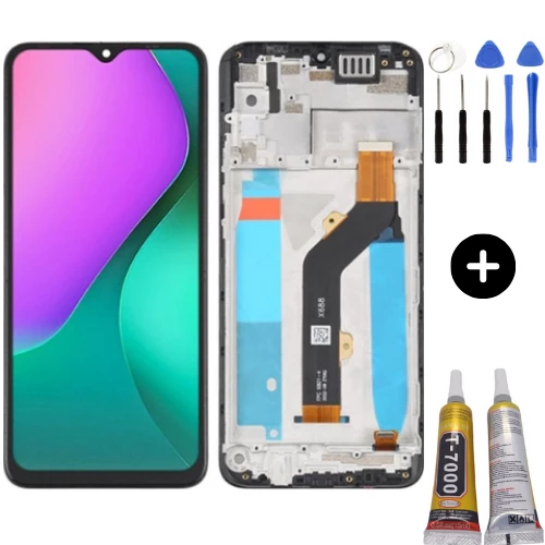 İnfinix Hot 10 Play Uyumlu Çıtalı HK Lcd Ekran Dokunmatik + Montaj Seti ürün görseli 1