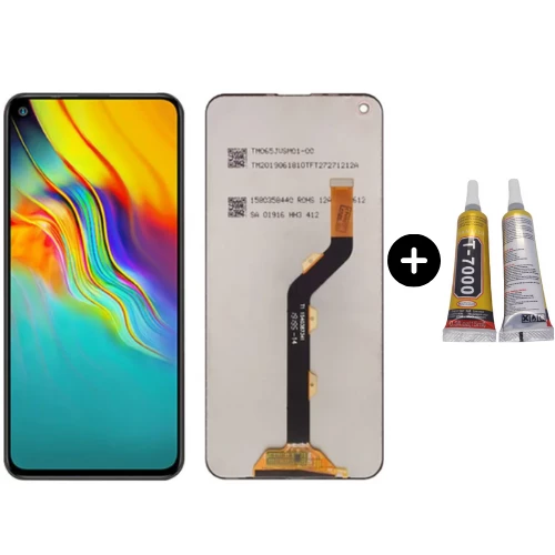 İnfinix Hot 9 Pro Uyumlu OLED Lcd Ekran Dokunmatik + B7000 ürün görseli 1