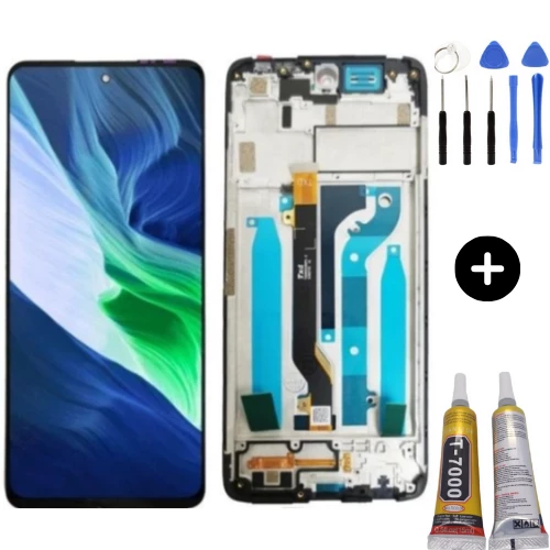 İnfinix Note 10 Uyumlu Çıtalı Lcd Ekran Dokunmatik + Montaj Seti ürün görseli 1