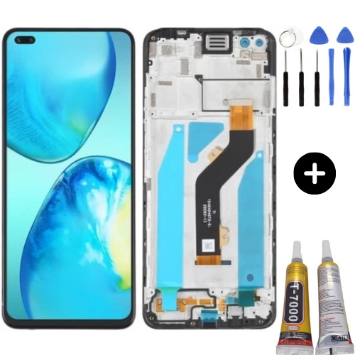 İnfinix Note 8 Uyumlu Çıtalı Lcd Ekran Dokunmatik + Montaj Seti ürün görseli 1