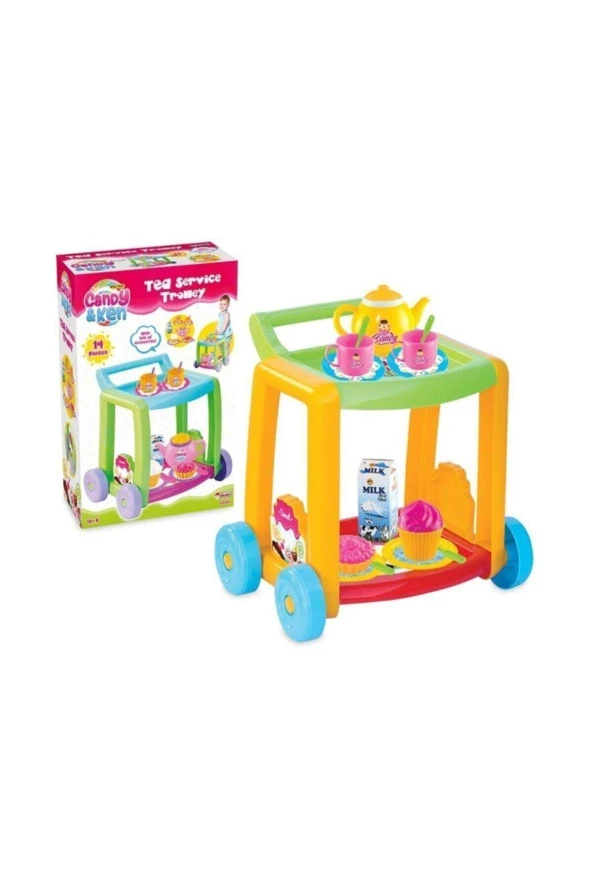 Dede Candy & Ken Çay Servis Arabası 14 Parça ürün görseli 1