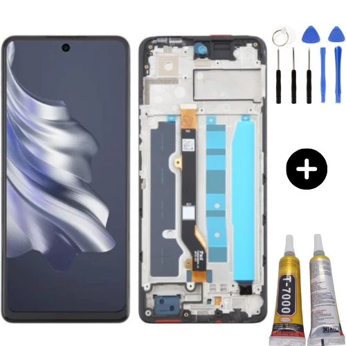 Tecno Spark 20 Pro Uyumlu Çıtalı A Kalite Lcd Ekran Dokunmatik + Montaj Seti ürün görseli 1