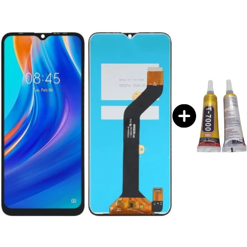 Tecno Spark 7 Pro Uyumlu Servis Lcd Ekran Dokunmatik + B7000 ürün görseli 1