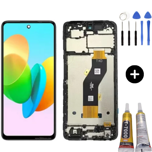 Tecno Spark 20C Uyumlu Çıtalı Lcd Ekran Dokunmatik + Montaj Seti ürün görseli 1