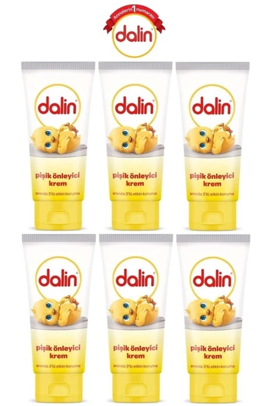 DALİN PİŞİK KREMİ 100 ML 6 ADET ürün görseli 1