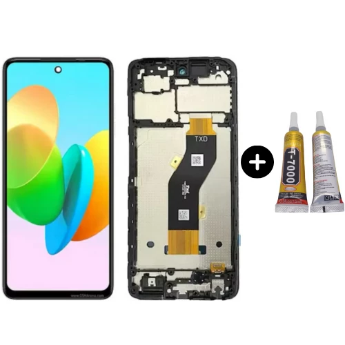 Tecno Spark 20C Uyumlu Çıtalı A Kalite Lcd Ekran Dokunmatik + B7000 ürün görseli 1