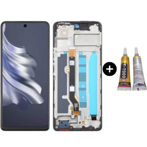 Tecno Spark 20 Pro Uyumlu Çıtalı HK Lcd Ekran Dokunmatik + B7000 ürün görseli 1