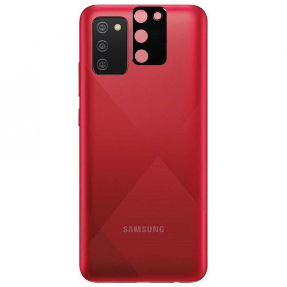 Ceponya Galaxy A02S 3D Kamera Lens Koruyucu Temperli Cam - Resim 2