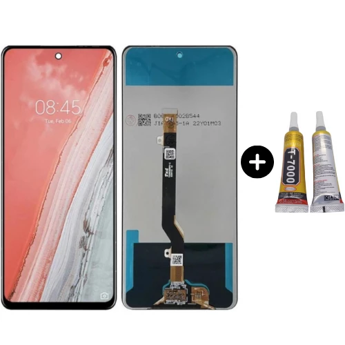Tecno Spark 8 Pro Uyumlu A Kalite Lcd Ekran Dokunmatik + B7000 ürün görseli 1