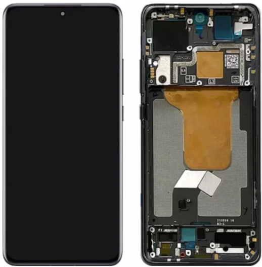 Xiaomi Mi 12 Uyumlu A Kalite Çıtalı Lcd Ekran Dokunmatik Siyah ürün görseli 1