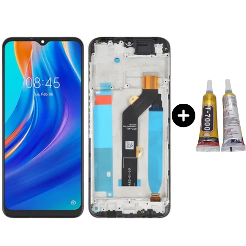 Tecno Spark 7T Uyumlu Çıtalı Servis Lcd Ekran Dokunmatik + B7000 ürün görseli 1