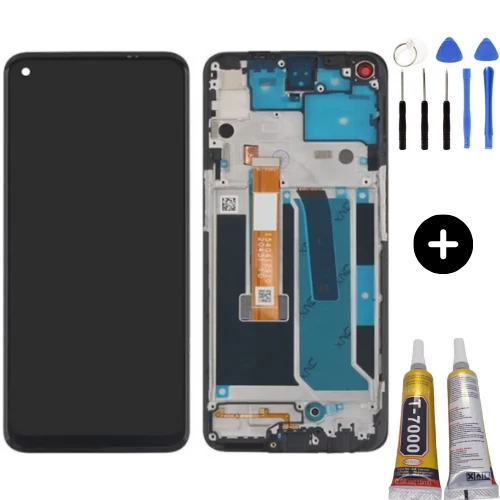 Oneplus Nord 10 5G Uyumlu Çıtalı OLED Lcd Ekran Dokunmatik + Montaj Seti ürün görseli 1