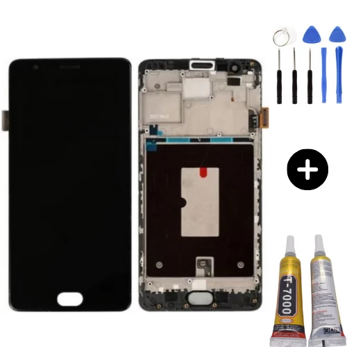 Oneplus 3T Uyumlu Çıtalı HK Lcd Ekran Dokunmatik + Montaj Seti ürün görseli 1