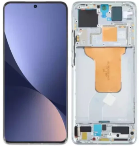 Xiaomi Mi 12 Uyumlu Servis Çıtalı Lcd Ekran Dokunmatik Beyaz ürün görseli 1