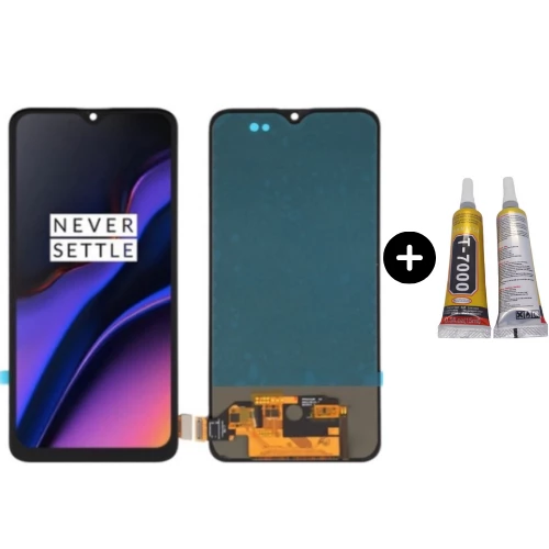 Oneplus 6T Uyumlu OLED Lcd Ekran Dokunmatik + B7000 ürün görseli 1