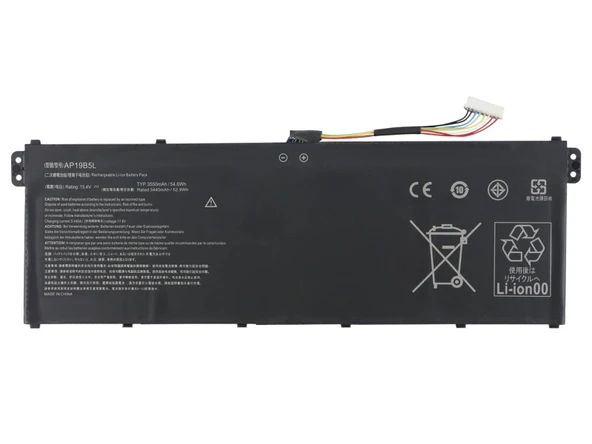 RETRO Acer Aspire AP19B5L 4-Cell Notebook Bataryası (52Wh) ürün görseli 1