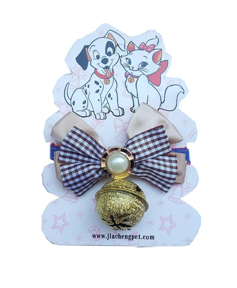 Kedi & Küçük Irk Köpek Çıngıraklı Papyon Boyun Tasması ürün görseli 1