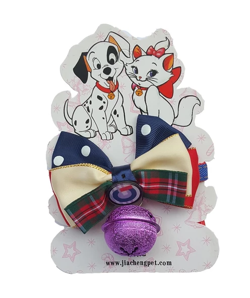 Kedi & Küçük Irk Köpek Çıngıraklı Papyon Boyun Tasması ürün görseli 1