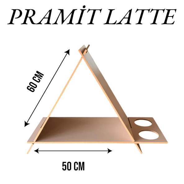 ED PET DİZAYN PRAMİT KEDİ KÖPEK EVİ. ŞIK TASARIM 30x50 CM LATTE RENK. MİNDERSİZ YENİ MODEL ürün görseli 1