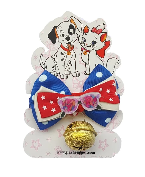 Kedi & Küçük Irk Köpek Çıngıraklı Papyon Boyun Tasması ürün görseli 1