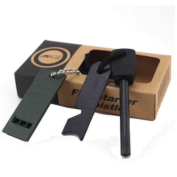 Survive Magnezyum Çubuğu Ateş Başlatıcı Çakmak Taşı ürün görseli 1
