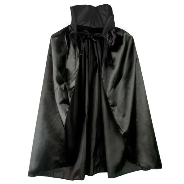 Siyah Renk Yakalı Halloween Pelerini 90 cm ürün görseli 1