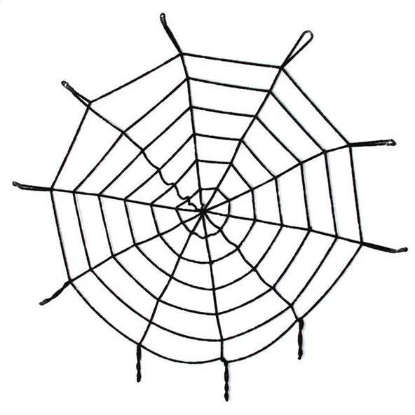 Halloween Cadılar Bayramı Örümcek Ağ Dekor Siyah 1.5 Metre ürün görseli 1