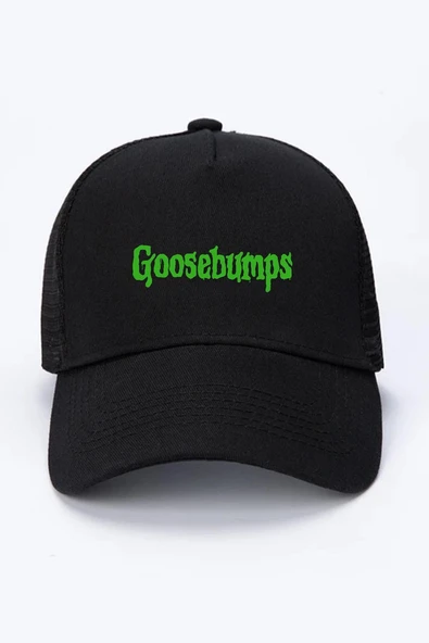 Goosebumps Lettern Siyah Fileli Şapka ürün görseli 1