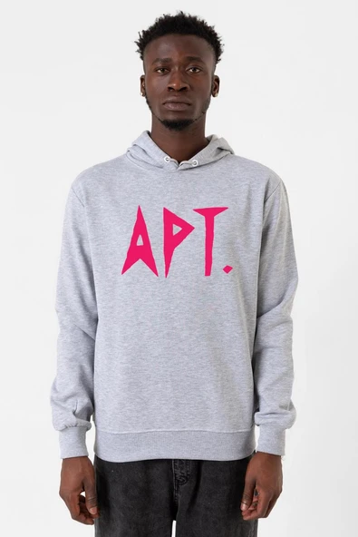 Blackpink Apt Grimelanj Erkek Kapşonlu 3ip Sweatshirt ürün görseli 1