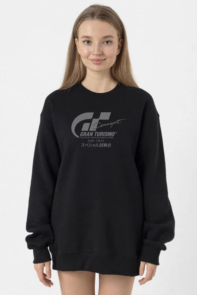 Gran Turismo Concept Siyah Kadın 2ip Sweatshirt ürün görseli 1