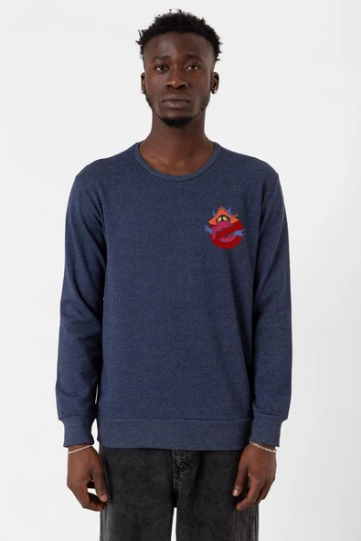 He Man Ghostmasters Logo indigo Erkek 2ip Sweatshirt ürün görseli 1