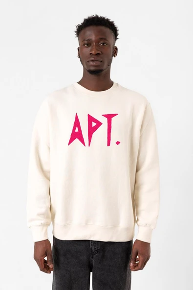 Blackpink Apt Ekru Erkek 2ip Sweatshirt ürün görseli 1