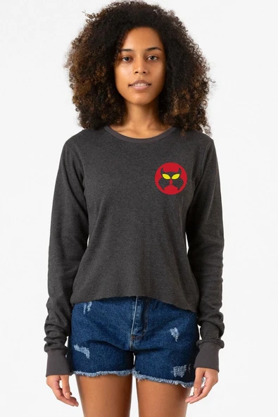 Inspector Gadget Mad Füme Ekstra Uzunkol Sweatshirt ürün görseli 1