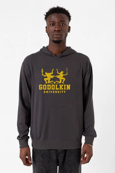 Gen V Godolkin University Logo Füme Erkek 2ip Kapşonlu ürün görseli 1