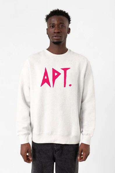 Blackpink Apt Beyaz Erkek 2ip Sweatshirt ürün görseli 1