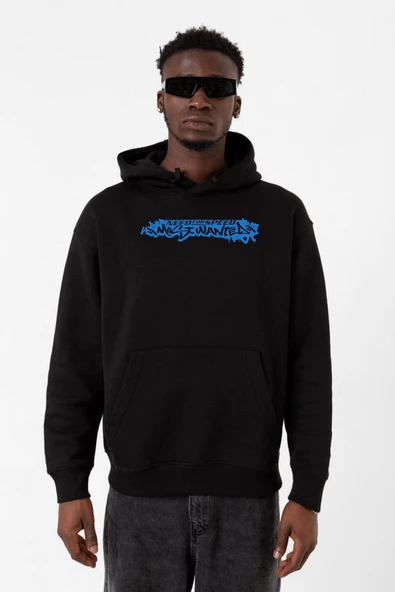 Need For Speed Most Wanted Siyah Erkek 3ip Kapşonlu Sweatshirt ürün görseli 1