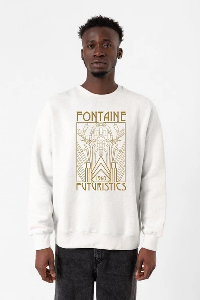 Bioshock Fontaine Futuristics Beyaz Erkek 2ip Sweatshirt ürün görseli 1