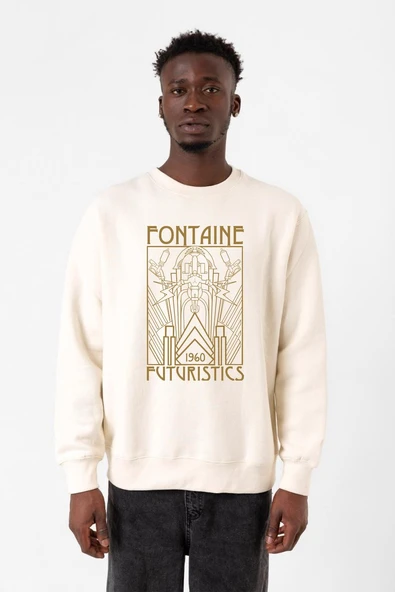 Bioshock Fontaine Futuristics Ekru Erkek 2ip Sweatshirt ürün görseli 1