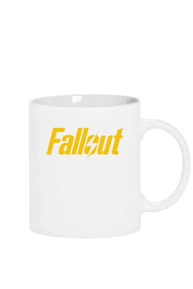 Fallout Lettern Beyaz Kupa Bardak ürün görseli 1