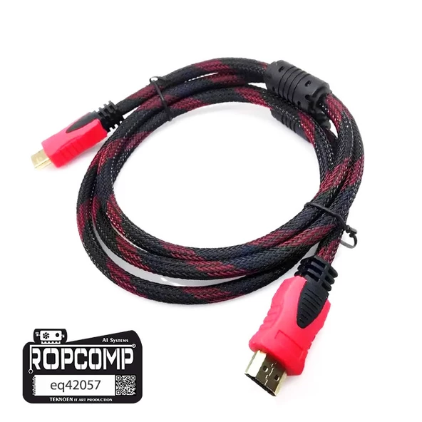 Ropcomp Hdmi Kablosu 1.4B 3D Hdmi Görüntü Monitör Kablosu ürün görseli 1