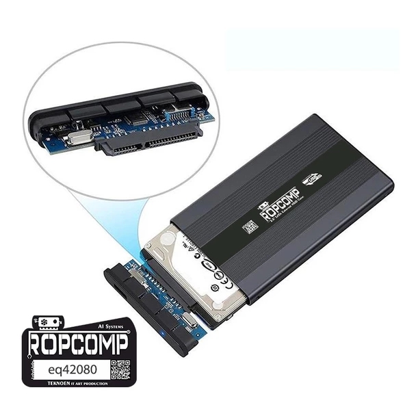 Ropcomp 2.5" USB 3.0 Sata Harici Harddisk Kutusu - Resim 4