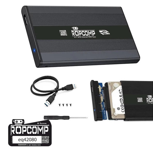 Ropcomp 2.5" USB 3.0 Sata Harici Harddisk Kutusu - Resim 5