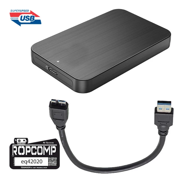 Ropcomp USB Micro-B Superspeed Data Kablosu USB 3.0 - Resim 4