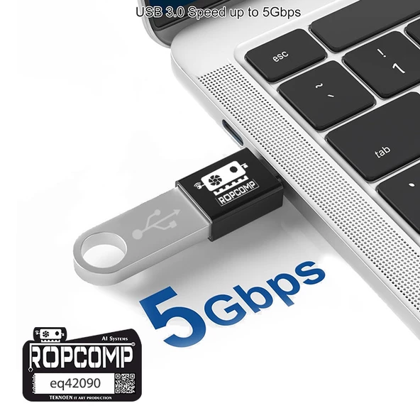 Ropcomp Type C OTG USB 3.0 Adaptör - Resim 5