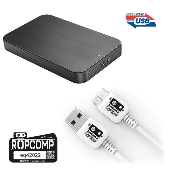 Ropcomp USB Micro-B Superspeed Data Kablosu USB 3.0 - Resim 4