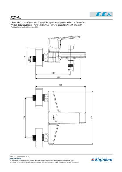 Eca Royal Banyo Bataryası 102102666 - Resim 2