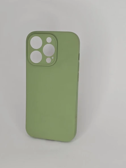İPHONE 14 PRO CAPPY SİLİKON YEŞİL KILIF - Resim 3