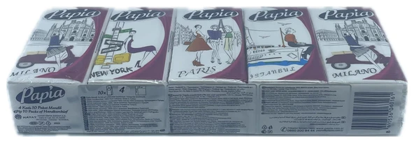PAPİA CEP MENDİL 10LU PAKET - Resim 2